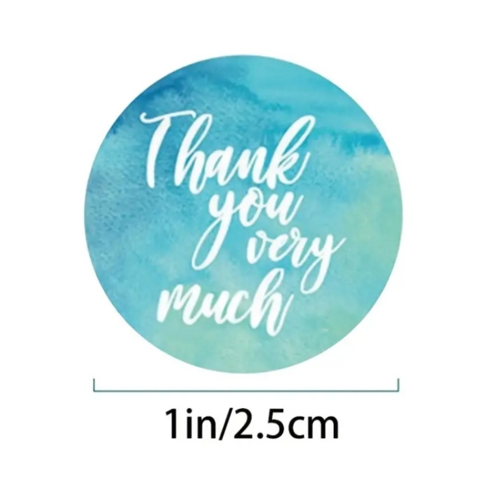 🔥500 Assorted Thank you stickers 🔥 - Picture 2 of 2